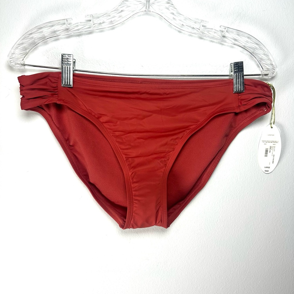 Women's Red-Orange (Chili Oil) Swim Bottoms Size Large New with Tags Beach